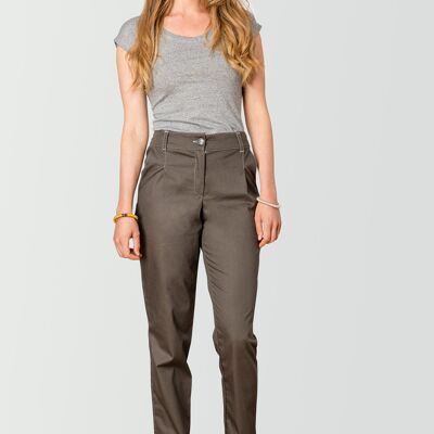 Khaki boyfriend pants