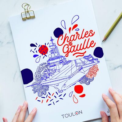 Postcard Toulon - Charles de Gaulle