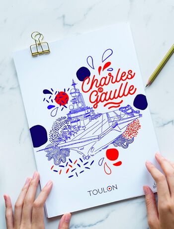 Carte postale Toulon - Charles de Gaulle