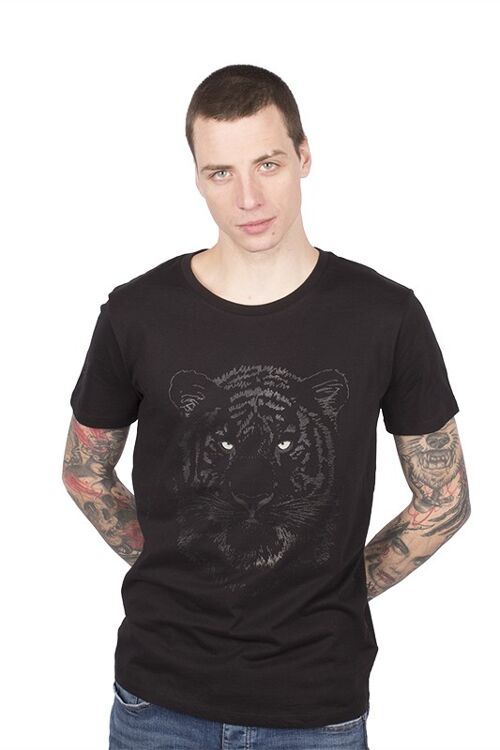 Black tiger T-shirt unisex (glow in the dark)