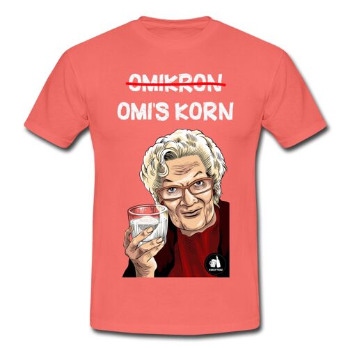 Omi's Korn T-Shirt - coral