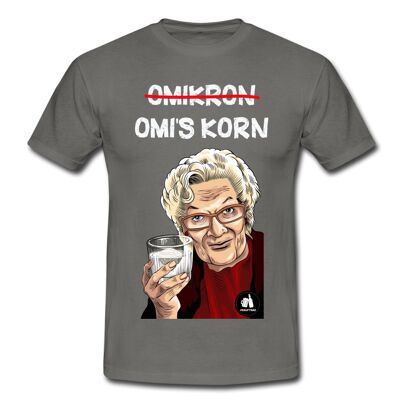 Camiseta Omi's Korn - gris grafito