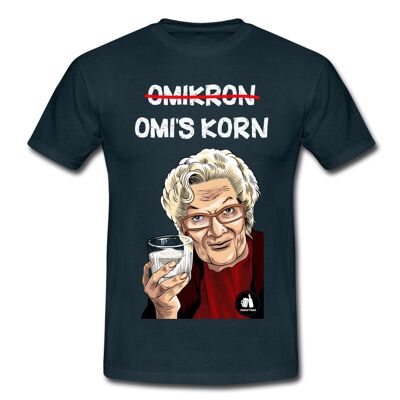 Omi's Korn T-Shirt - navy