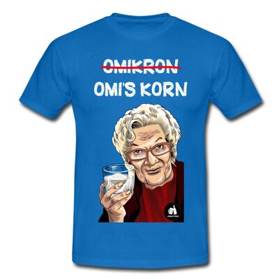 T-shirt Korn d'Omi - bleu roi