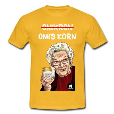 T-shirt Korn d'Omi - jaune