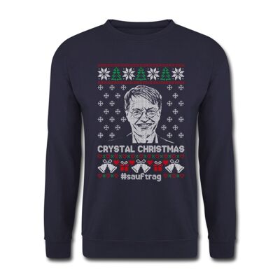 "Crystal Christmas" Pullover - Navy