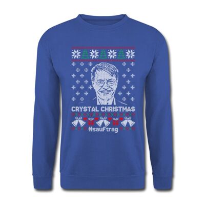 Crystal Christmas Sweater - Royal Blue