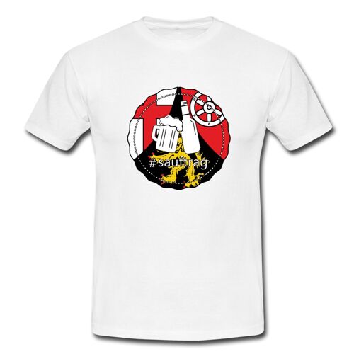 Sauftrag Rheinland-Pfalz T-Shirt - Weiß