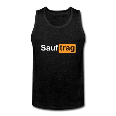 "Sauftrag" Tank Top - Anthrazit