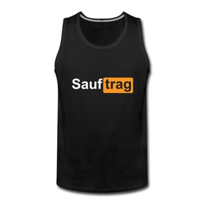 Camiseta de tirantes "Sauftrag" negra