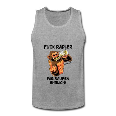 Camiseta sin mangas "Fuck Radler" - Gris jaspeado