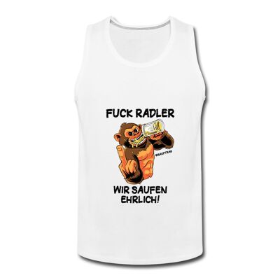 Camiseta sin mangas "Fuck Radler" - Blanco