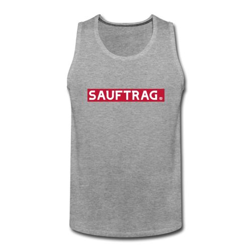 SAUFTRAG® Tank Top - Grau meliert