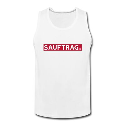 SAUFTRAG® Tank Top - Weiß