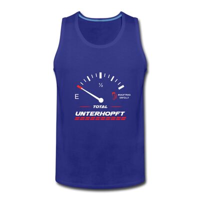 "TOTAL UNTERHOPFT" Tank Top - Königsblau