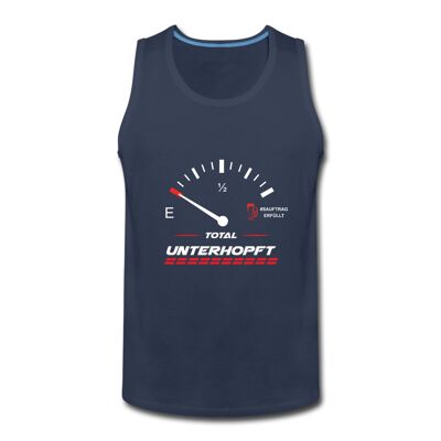 "TOTAL UNTERHOPFT" Tank Top - Navy