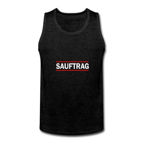 SAUFTRAG Tank Top dunkel - Anthrazit