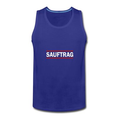 SAUFTRAG Tank Top dunkel - Königsblau