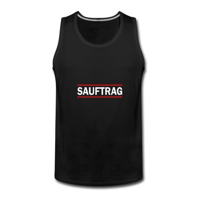 SAUFTRAG Tank Top dunkelchwarz