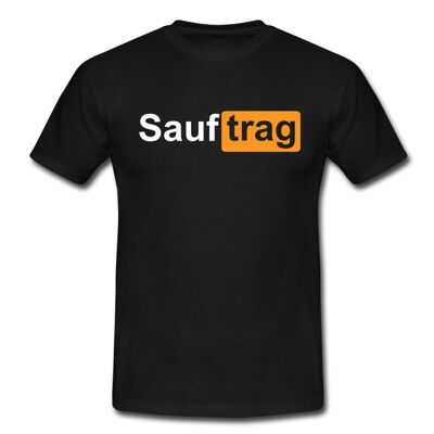 T-shirt "Sauftrag" nera