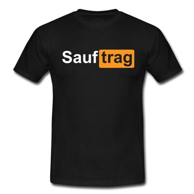 "Sauftrag" T-Shirtchwarz