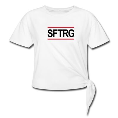 SFTRG crop shirt white