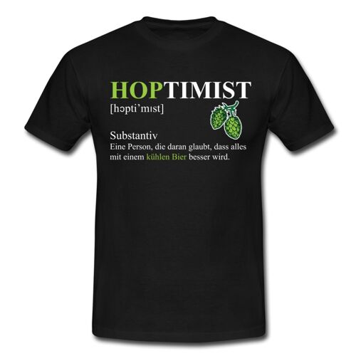 Hoptimist T-Shirtchwarz