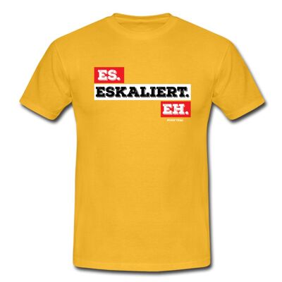 "Es Eskaliert Eh" T-Shirt - Gelb