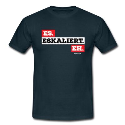 "Es Eskaliert Eh" T-Shirt - Navy