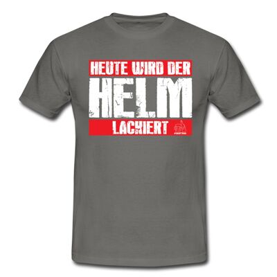 "Helm lackiert" T-Shirt - Graphit