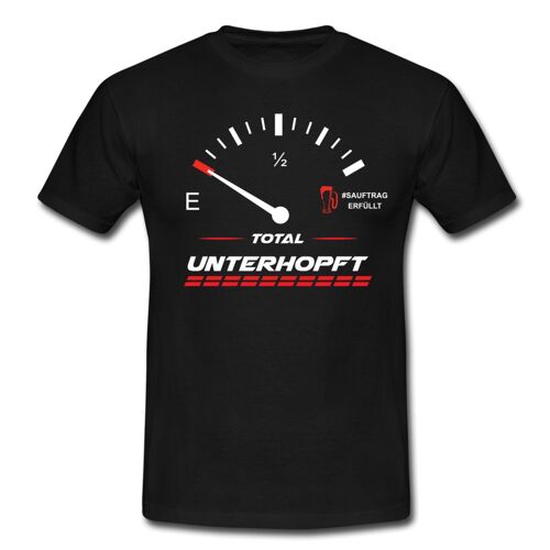"Total Unterhopft" T-Shirtchwarz