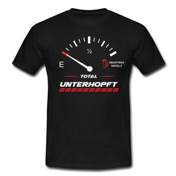 T-Shirt "Totally Unterhopft" noir