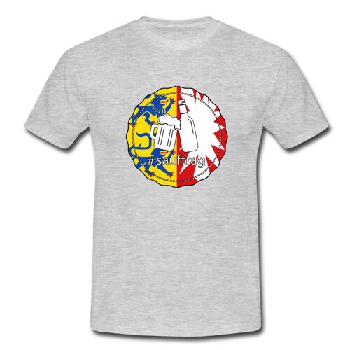 Sauftrag Schleswig-Holstein T-Shirt - Grau meliert
