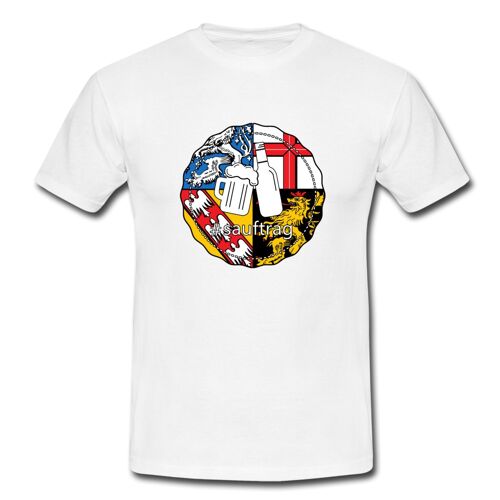 Sauftrag Saarland T-Shirt - Weiß