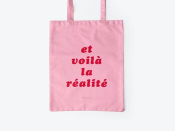 Sac en coton / Réalité "rose" 4