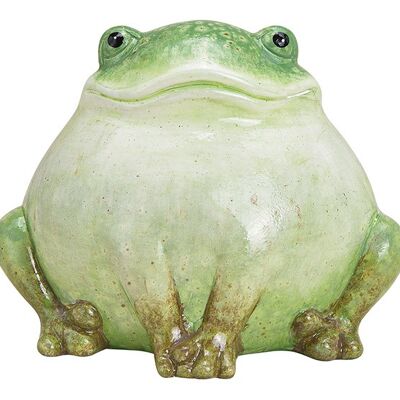Frosch aus Keramik Grün (B/H/T) 11x9x10cm