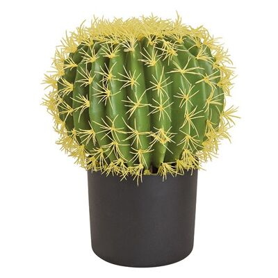 Kugel Kaktus aus Kunststoff Grün (H) 34cm