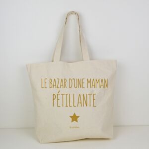 Cabas bazar d'une maman pétillante - cadeau pour fête des mères, naissance, anniversaire