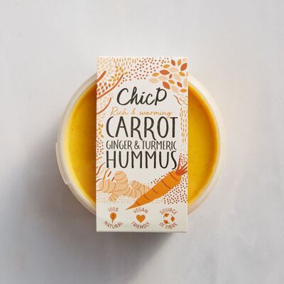 Houmous aux carottes, gingembre et curcuma