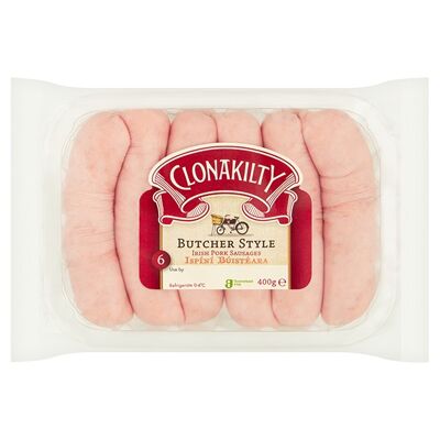 Clonakilty Butcher Style Sausages 400g