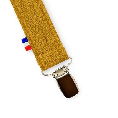 Clip per ciuccio in cotone biologico Teddy Honey