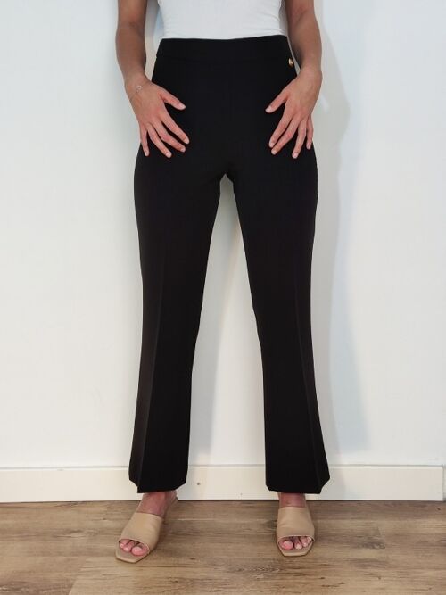 FLARE TROUSERS - BLACK