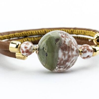 Bracelets in Chalcedony Murano Glass (br11015)