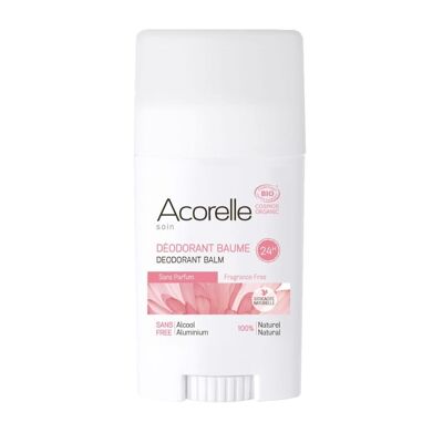 ACORELLE Deodorant ORGANIC Certified Natural Fragrance Free 40gr