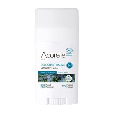 ACORELLE Déodorant Homme Certifié Bio Genévrier et Menthe 40gr