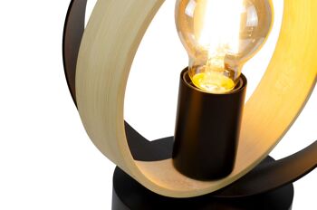 Lampe en bambou et métal Arabel - tactile 4