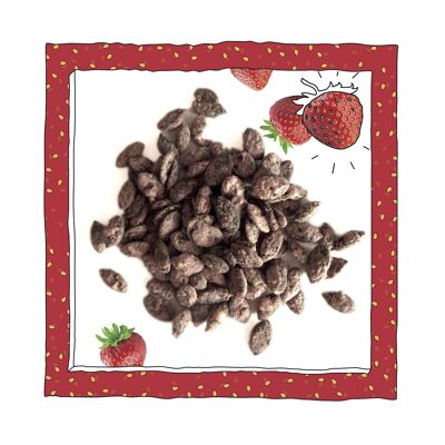 Bulk geröstete Bio-Kürbiskerne mit weißer Schokolade  und Erdbeer 1kg
