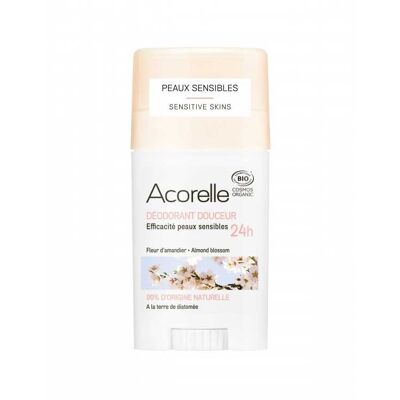 ACORELLE Organic Gentle Deodorant Certified Organic Almond Blossom 45g