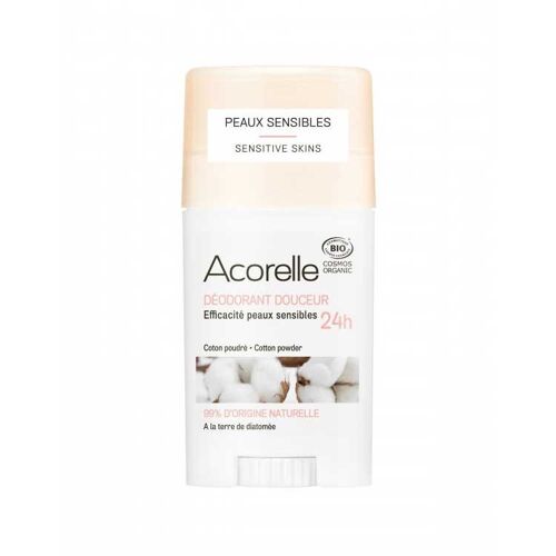 ACORELLE Organic Softness Deodorant Certified Organic Cotton Powder 45g