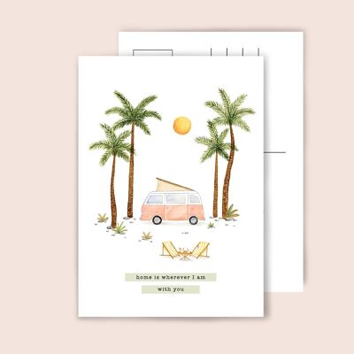 Sunny Camper · Postkarte